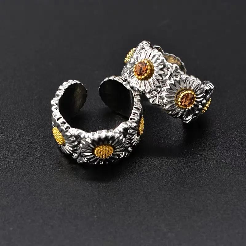 G-vormige Dragon Rings Kleine Daisy Diamond Hip Hop Ring Paar Armband