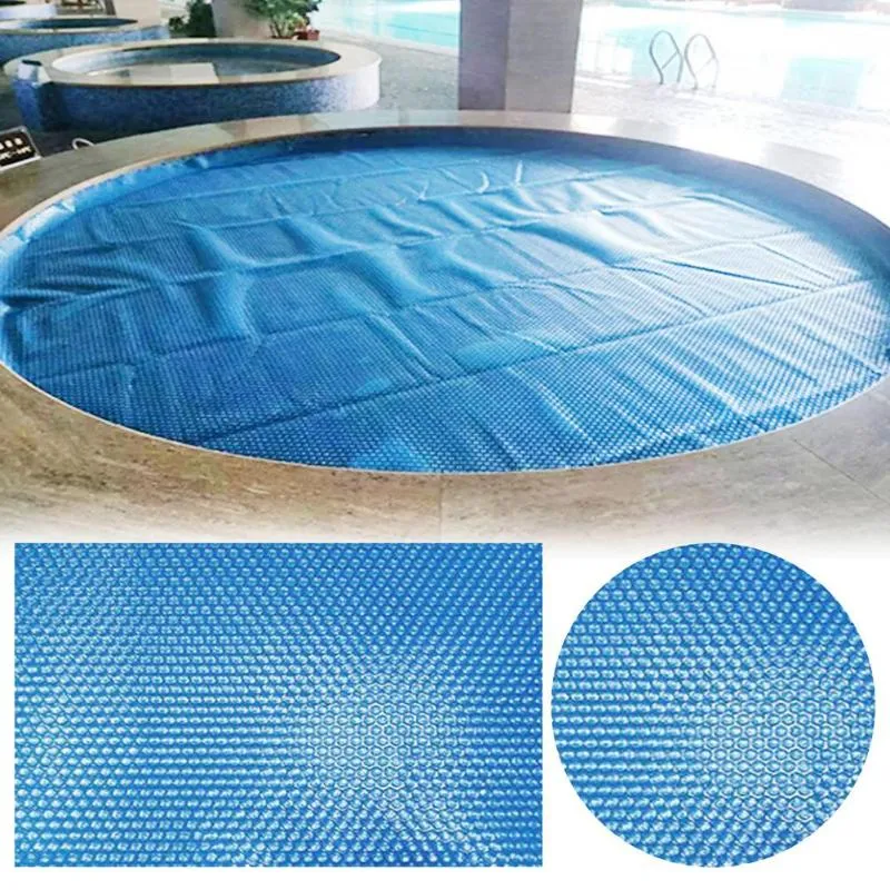 Accessoires de piscine Couverture rectangulaire/ronde Film d'isolation de natation solaire Feuille de chauffage Bâche de haute qualité