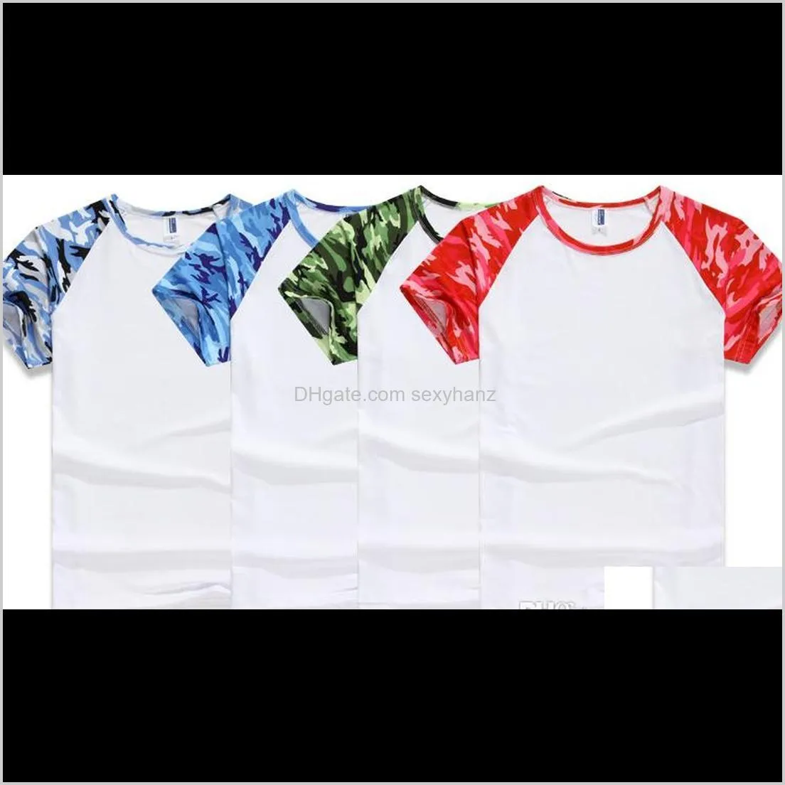 summer outdoors camouflage red blue t-shirt men breathable army tactical combat t shirt dry sport camo outdoor camp tees s-3xl