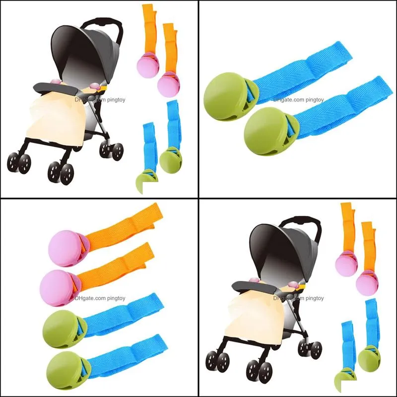 2pcs Baby Children Blanket Clip Portable Delicate Glossy Multicolour Anti Drop For Baby Stroller Accessaries Factory Price