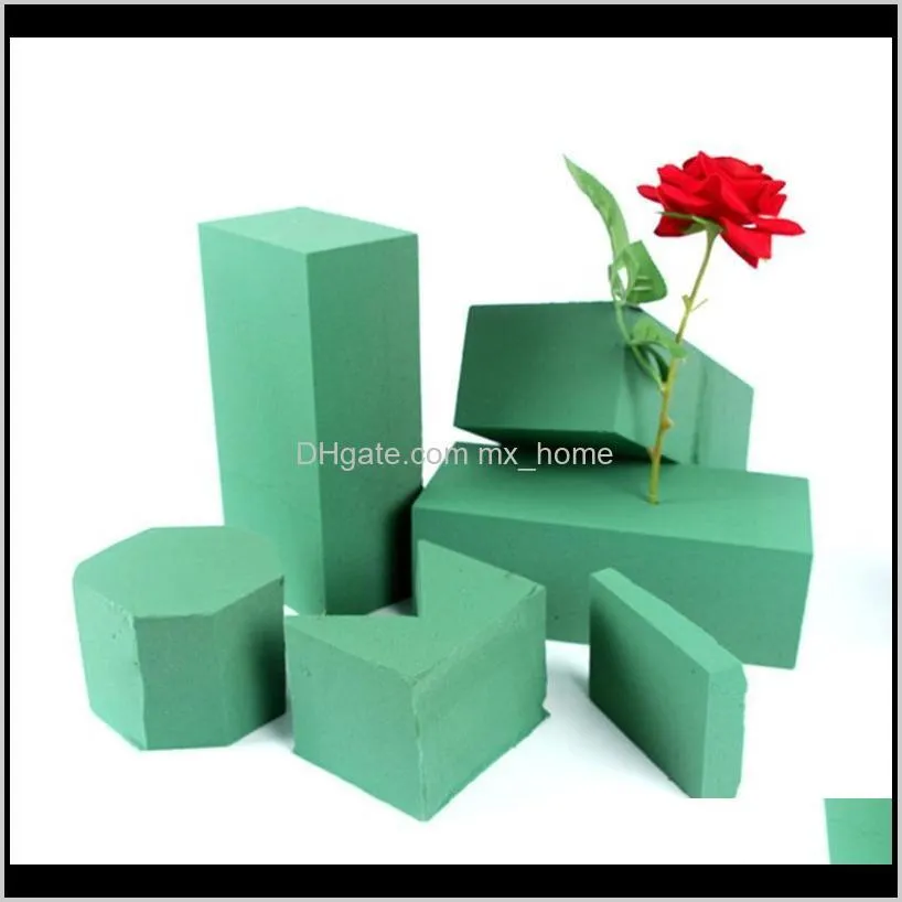 practical green useful nontoxic floral block flower brick home garden decoration florist supplies decorative flowers & wreaths