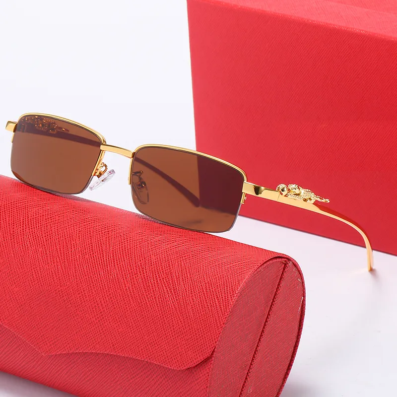 Retro Gold Frameless Glasses With Interchangeable Frames For Men