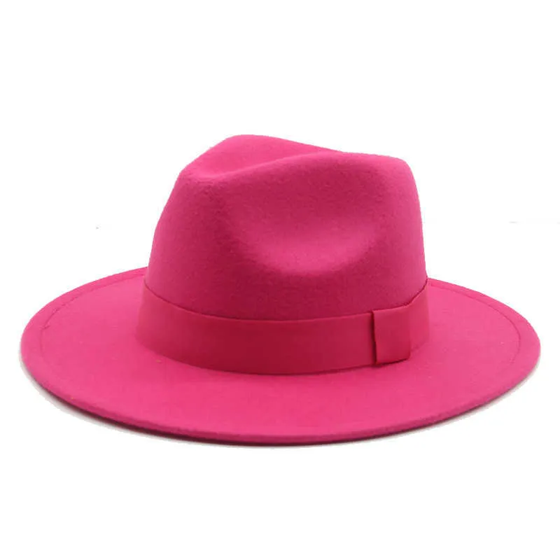 Fedora Hat For Women Wide Brim Solid Panama Style With  display picture 2