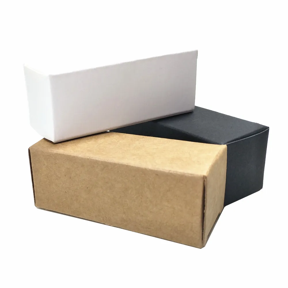 Boîte d'emballage de bouteille d'huile essentielle en papier Kraft boîtes d'emballage de rouge à lèvres en carton pliable Mini boîte de paquet cadeau Papercard