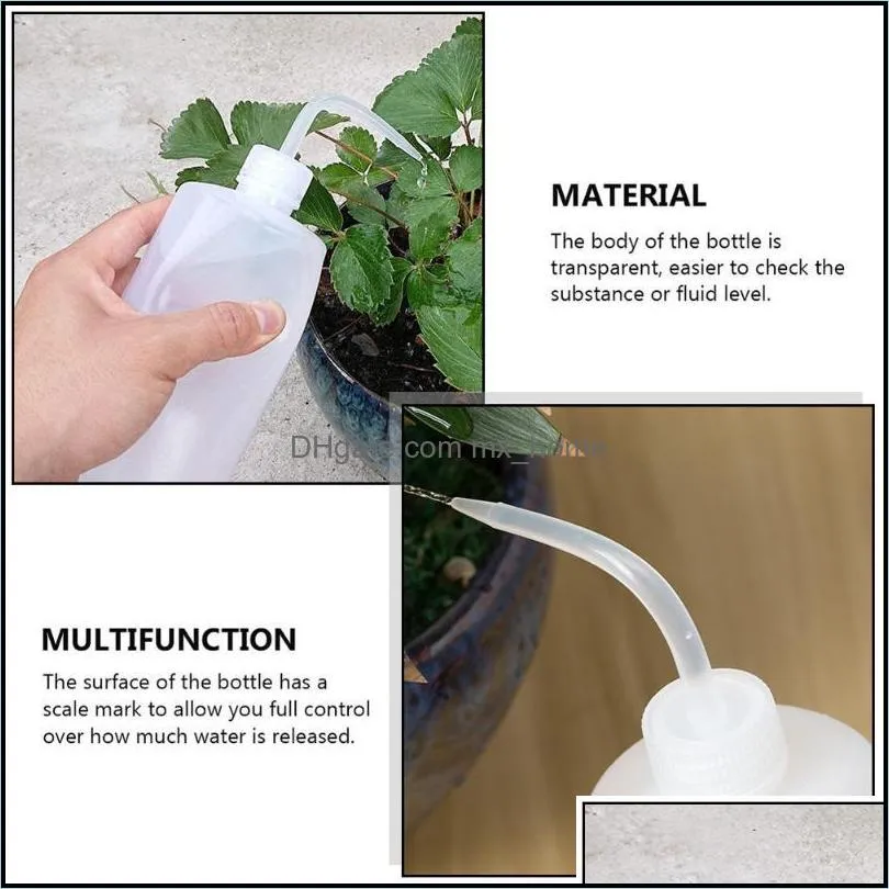 6pcs Gardening Watering Can Squirt Bottles 250ML 500ML Squeeze Equipments