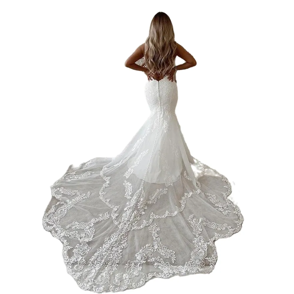 Jewel Neck Keyhole Sexy Mermaid Wedding Dress Jewel Neck Keyhole Sexy Mermaid Wedding Dress