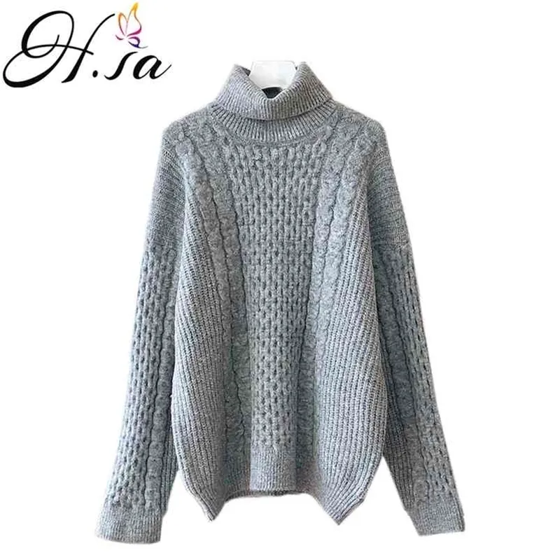 Women Winter Sweater and Jumpers Turtleneck Pullovers Casual Knitwear Pink Girls Basic Tops Loose Style Fashion Pull Femme 210430