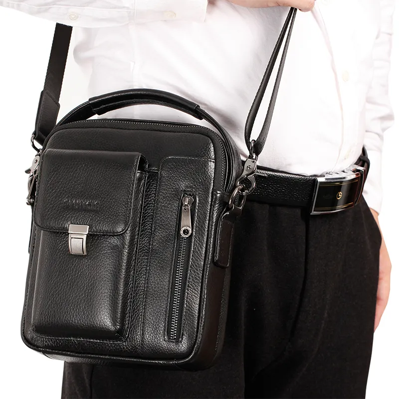 Fashion Genuine Leather Real Cowhide Crossbody High Quality Briefcase Tote Shoulder Bags