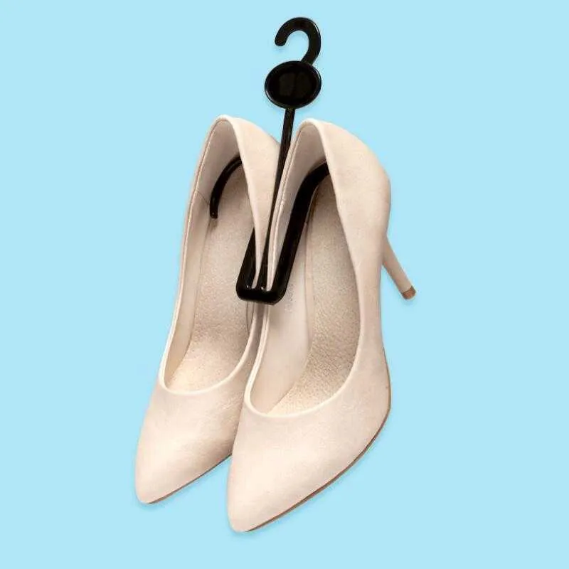 Plastic Slippers Hook Supermarket Slippers Shoe Hangers Padded Shoes Sandals Shoes Sample Jewelry Hook Supplies LX4080