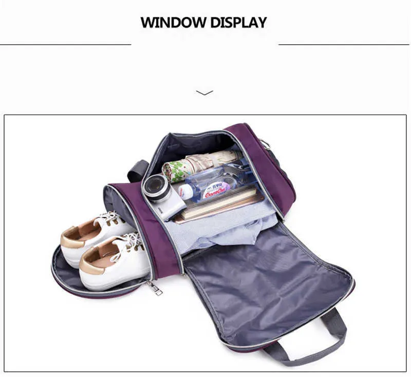 Professional Waterproof Large Sports Gym Bag With Shoes Pocket MenWomen Outdoor Fitness Training Duffle Bag Travel Yoga Handbag (31)