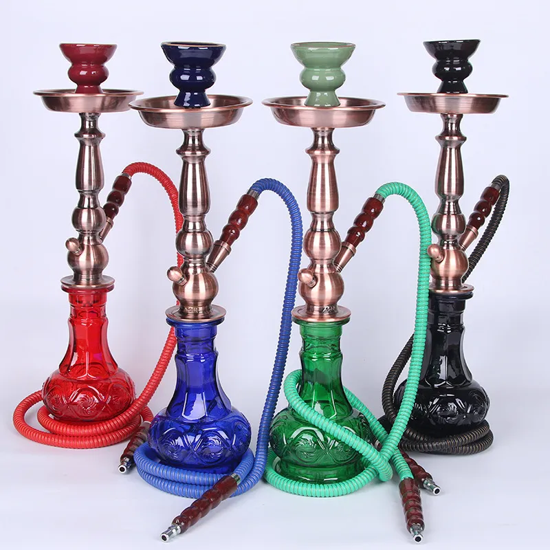 Cachimba Árabe, Juego De Un Solo Tubo, Cachimba Shisha, Pipa De Narguile De  Metal Grande Para Fumar De 38,68 €