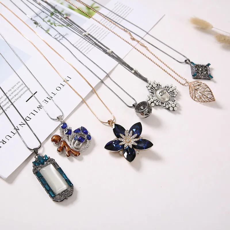 Теннисные ожерелья с геометрическим кристаллом для женщин, свитер-цепочка, ожерелье, модные короткие колье из металла со стразами, женские оптовые продажи196A