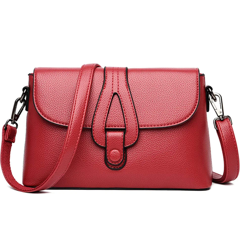 Women Designer Leather Solid Tote Purses High Quality Shoulder Crossbody Handbags