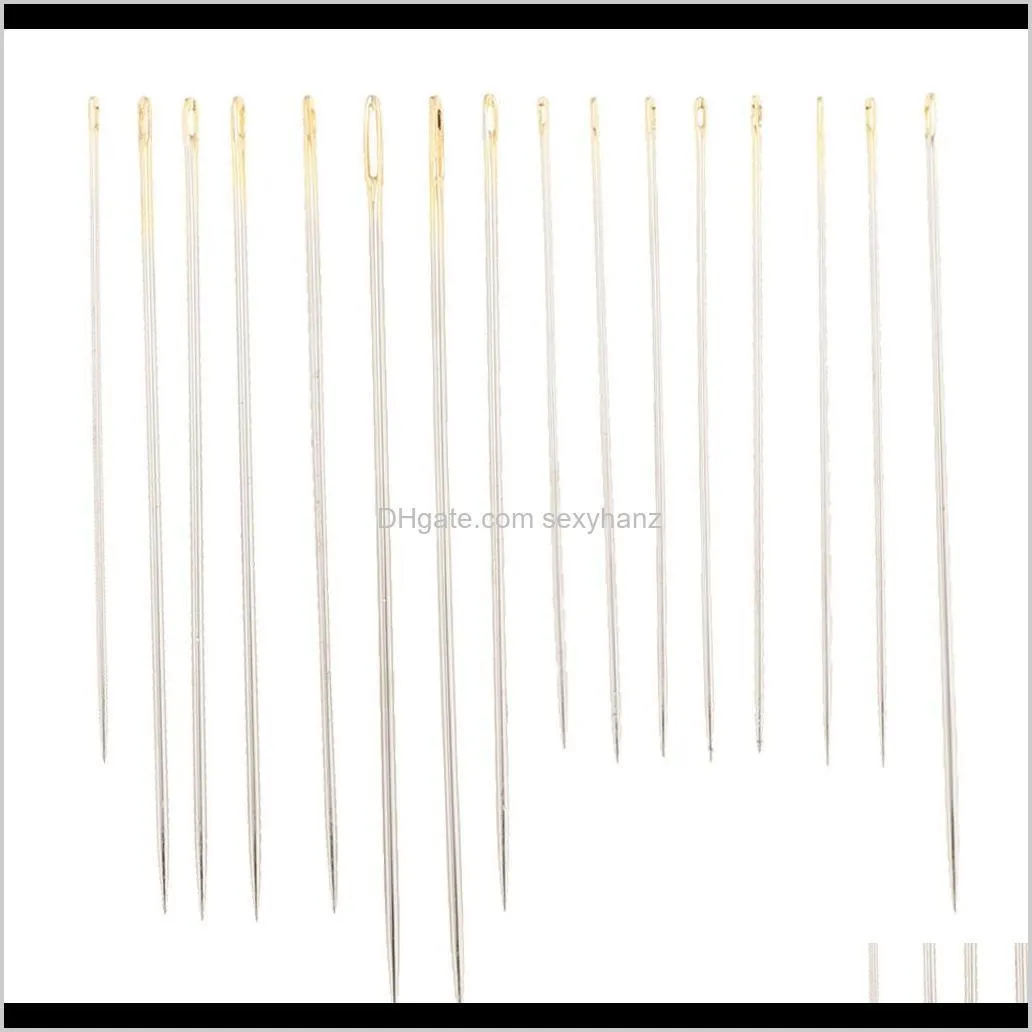 80 pieces useful hand sewing stitches needles self threading easy to thread pins