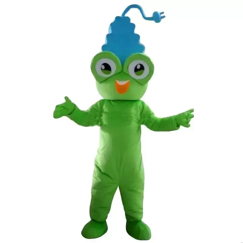 Performance Frog Plug Mascot Costumes Christmas Fancy Party Dress Cartoon Character Outfit Suit Adults Size Carnival Easter Advertising Theme Clothing