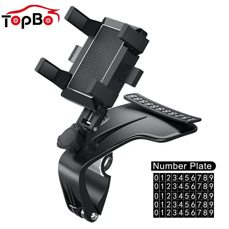 Universal Mobile Bracket GPS Mount In Dashboard Rear View Mirror Sunshade Baffle Phone Holder Car supplies