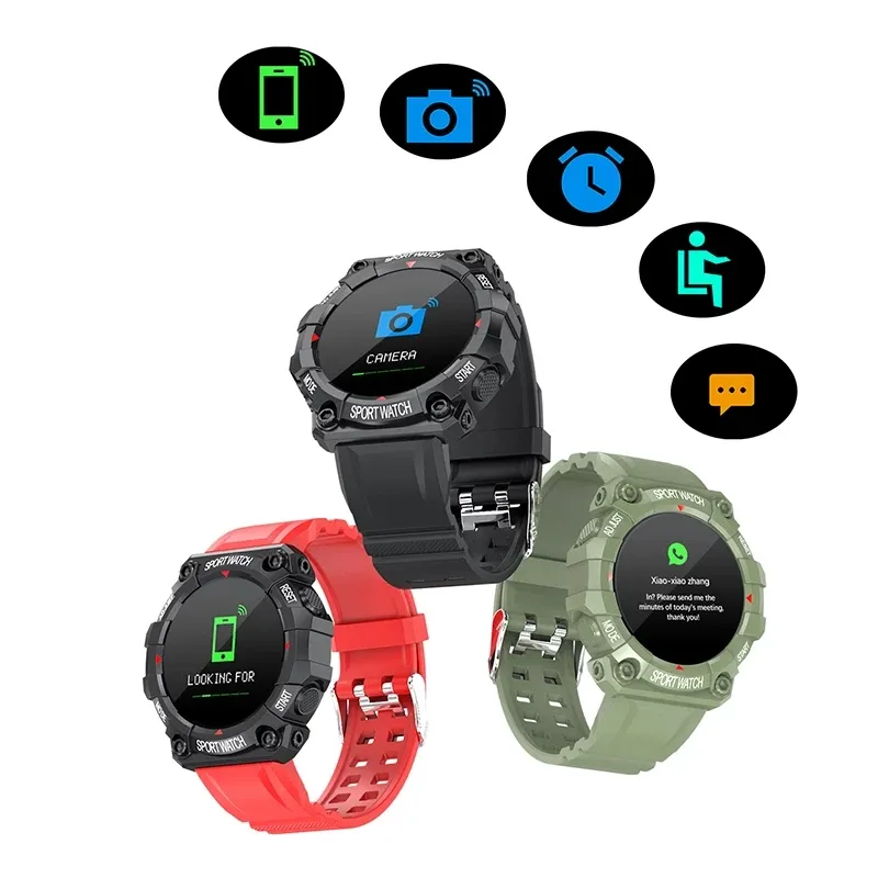 FD68 FD68S Smart Watch Pulsera pulsera pulsera ritmo cardíaco Bluetooth Monitor de presión arterial Monitor de la moda de la moda de la moda recuerda relojes deportivos de reserva ultralongonal