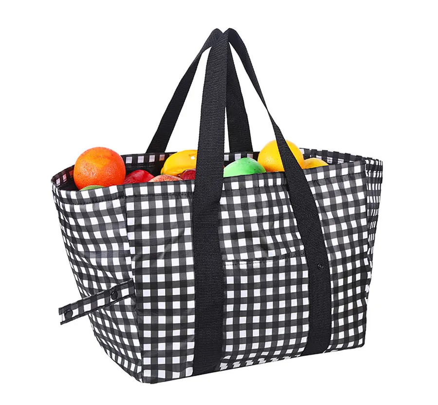 Wasserdichte, faltbare Tasche, Thermo-Tasche mit großem Fassungsvermögen, Thermo-Picknick-Handtasche, isolierte Lunch-Tasche für Frauen, Kühler, Supermarkt