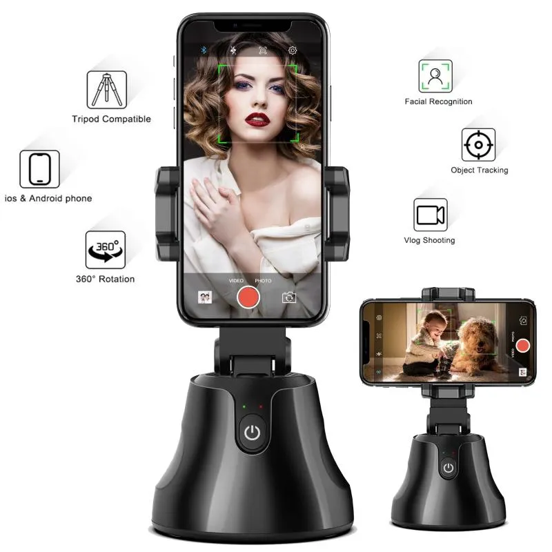 Scatto automatico Bastoncini per selfie Rotante Tracciamento automatico del volto Treppiede Fotocamera Palmare Smartphone Gimbal Accessori Treppiedi