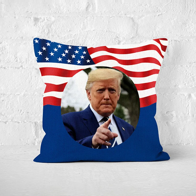 Trump 2024 Campaign Personality Pillowcase Double-sided Digital High-definition Printing Pillow