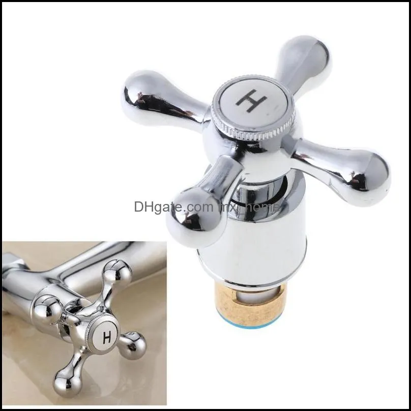 Kitchen Faucets 1Set Copper Cross Handle Bath Sink Faucet For Bathroom Water Mixer Accessories Kit