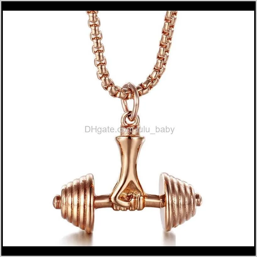 2017 new arrival high quality cool punk men titanium steel pendant necklace gold/black sports jewelry