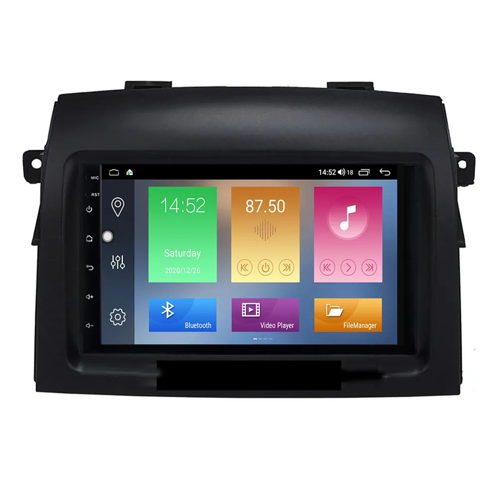Lecteur d'unité principale de radio dvd de voiture 2 Din pour Toyota Sienna 2004-2010 téléphone WIFI Android 10 système de navigation GPS 7 pouces écran tactile HD