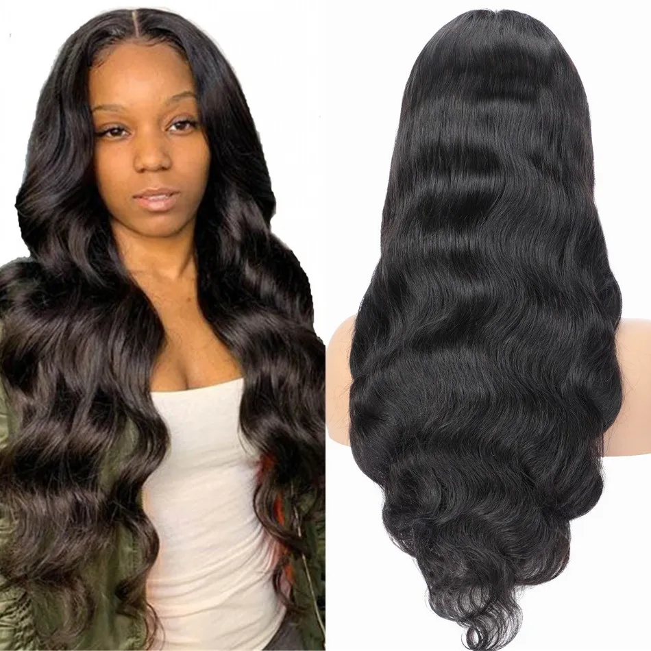 Mongolian U Part Wigs Body Wave None Lace Glueless Wig Human Hair Natural Color 10-24 inch