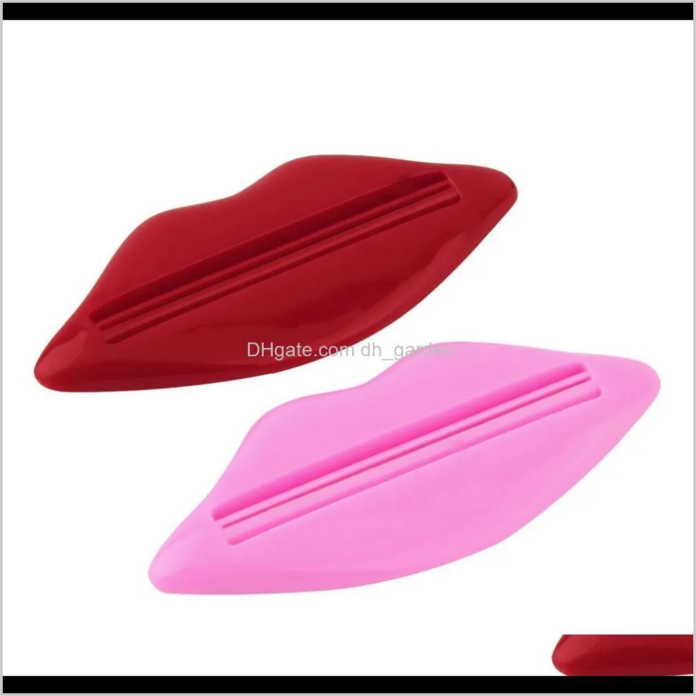 sexy hot lip kiss bathroom tube dispenser toothpaste cream squeezer facial cleanser tube squeezer