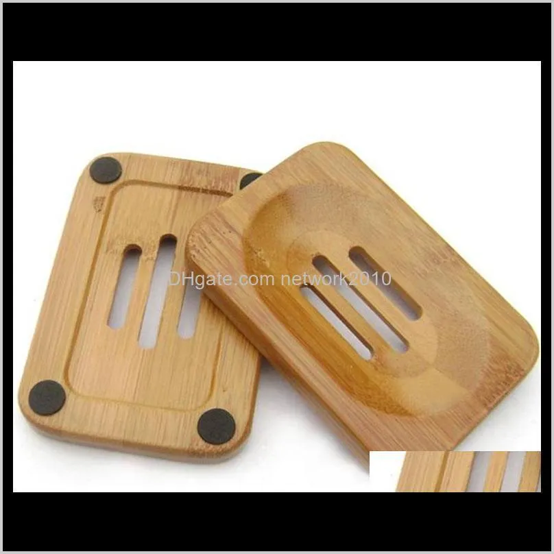 natural bamboo wooden soap dish wooden soap tray holder storage soap rack plate box container for bath shower bathroom 