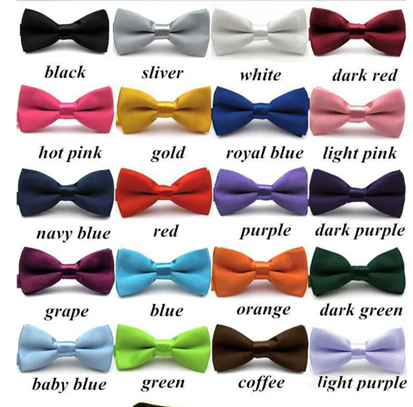 Childrens escola moda laço gravata crianças bowtie sólido doces colorido bebê borboleta cravat