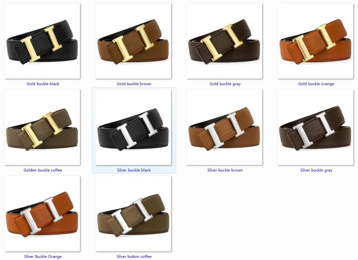 Mens Designer Ceinture Femmes Haute Qualité Beaucoup De Couleurs En Option Mode Peau De Vache Litchi Crocodile Peau Ceintures En Cuir Pour 34mm Avec Boîte Exquise