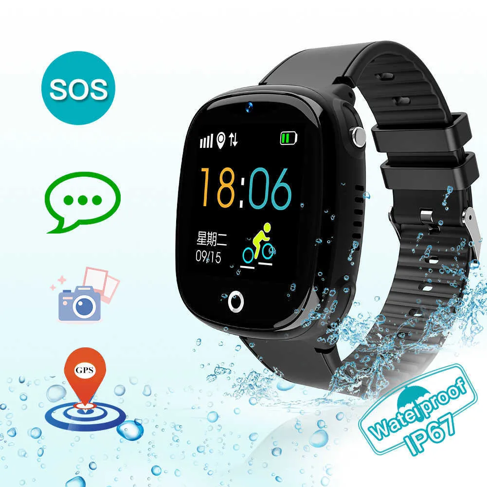 SK07 HW11 키즈 GPS Smartwatch 어린이 어린이 가족 보수계 스마트 시계 방수 GPS SOS 호출 시계 콜크