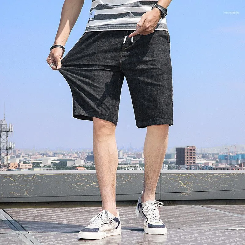 Elastic Loose Straight Leg Trend Large Increase Shorts Men Jeans Summer Size S-7XL Denim Jeans1