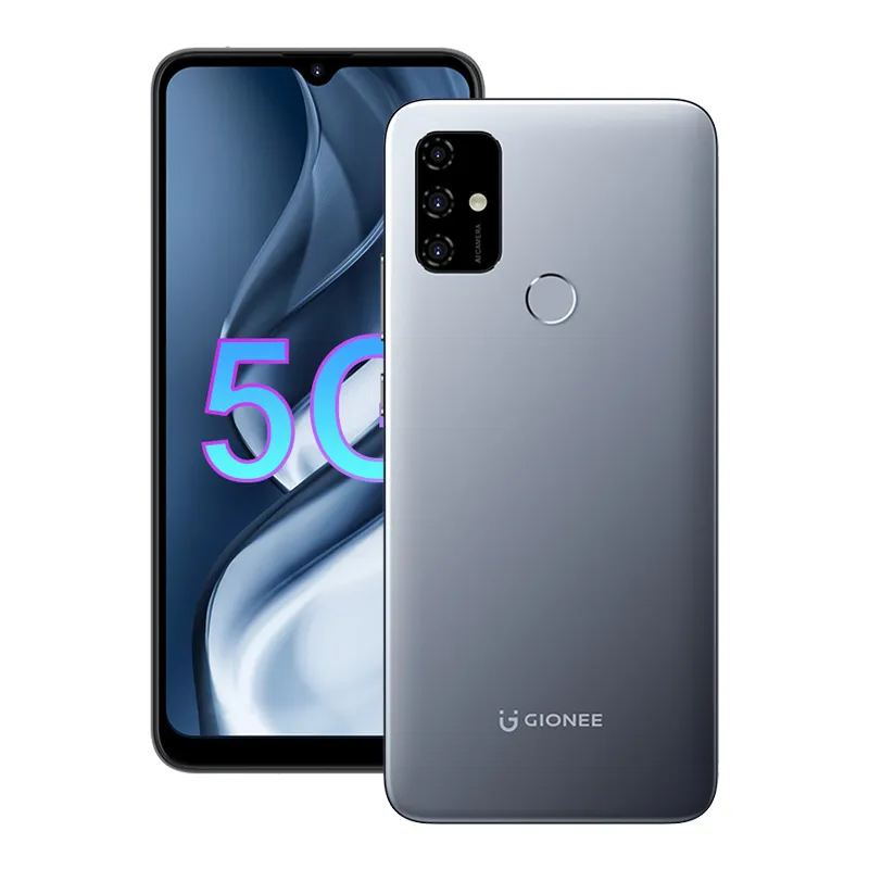 Téléphone portable d'origine Gionee K7 5G 6 Go de RAM 64 Go 128 Go ROM T7510 Octa Core Android 6,53 pouces Plein écran 16.0MP AF 5000mAh Face ID Empreinte digitale Téléphone portable intelligent