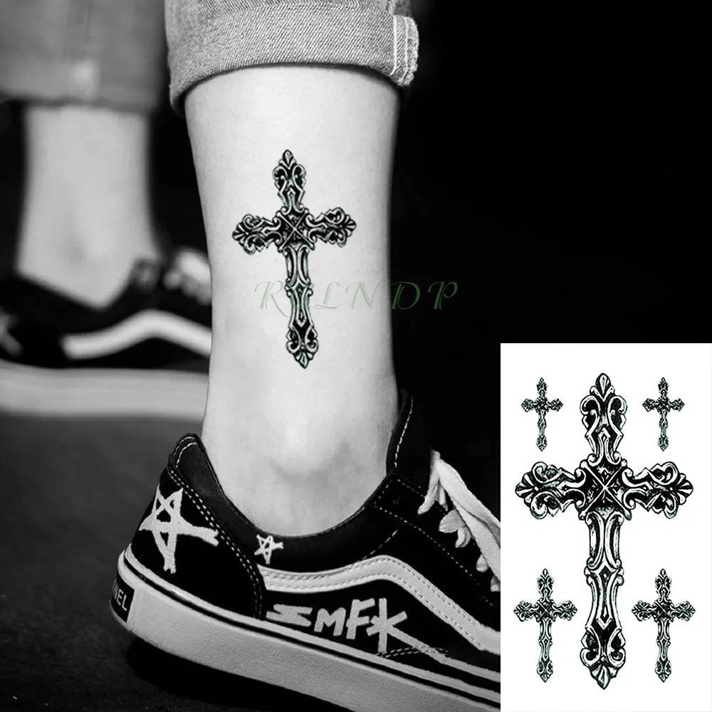 Alfabeto Inglês Tatuagem Temporária Impermeável Cruz, Masculino Faux  Tatouage, Et Art, Tatuagem Falsa Corporel nas Costas da Mão - AliExpress