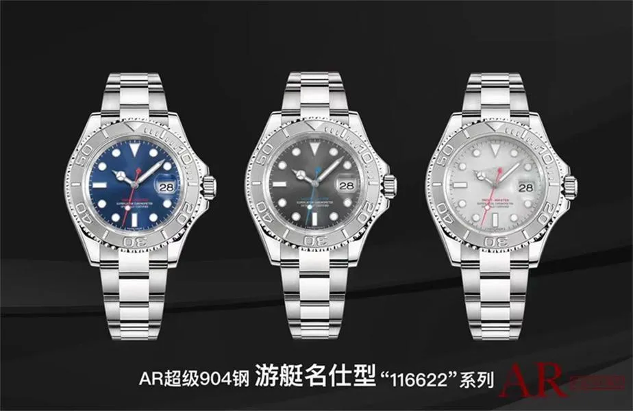 Mens Designer Rolx 116622 Montre de luxe Montres 40mm 3135 Mouvement automatique 904L Boîtier de montre en acier fin Montres-bracelets étanches X