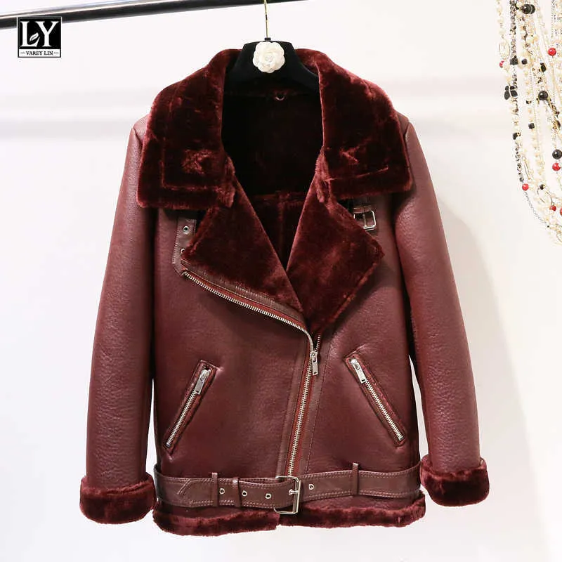 Thickened Woollen Lapel Zipper Lamb Coat Thickened Woollen Lapel Zipper Lamb Coat
