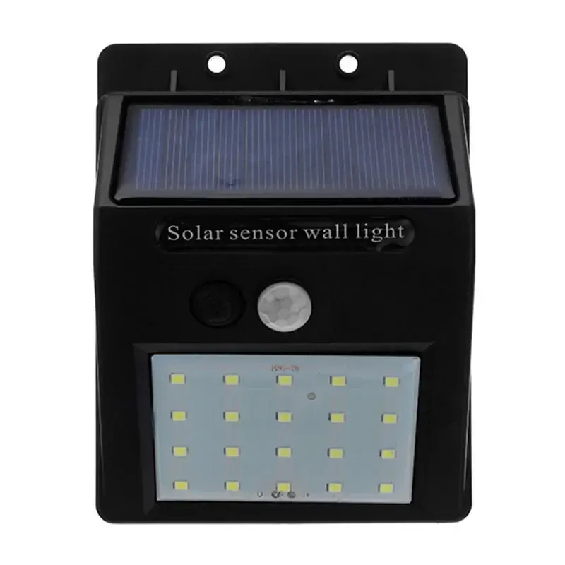 3 pcs energia solar 20 LED PIR Motion Sensor de parede à prova d'água À Prova D 'Água Caminho de Trajeto Jardim Jardim Lâmpada de Segurança