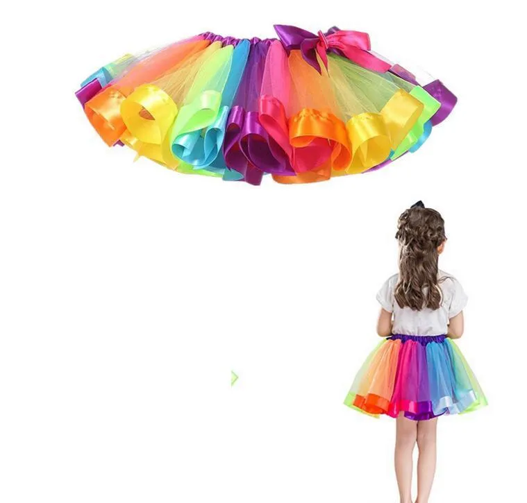 Rainbow Colorful Next Rainbow Tutu Skirt For Kids Dance Wear And Ballet Pettiskirts From Leadingwholesaler2 2.53 DHgate.Com