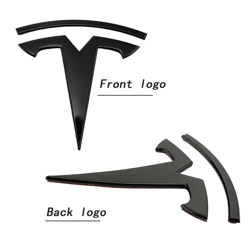 3D Metal Rear Trunk Sticker Emblem Sticker for Tesla Model 3/Y/S/X