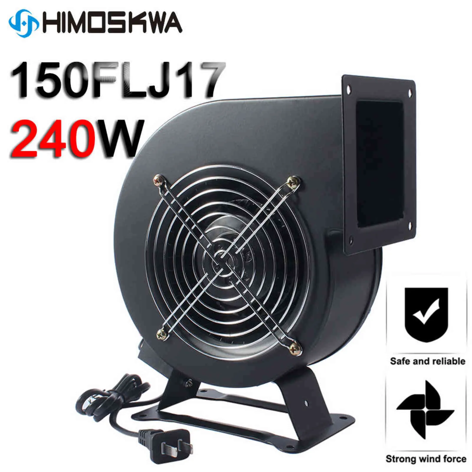 240W Small dust exhaust electric blower power frequency centrifugal fan 150FLJ17 all copper wire blower 220V 380V 110V