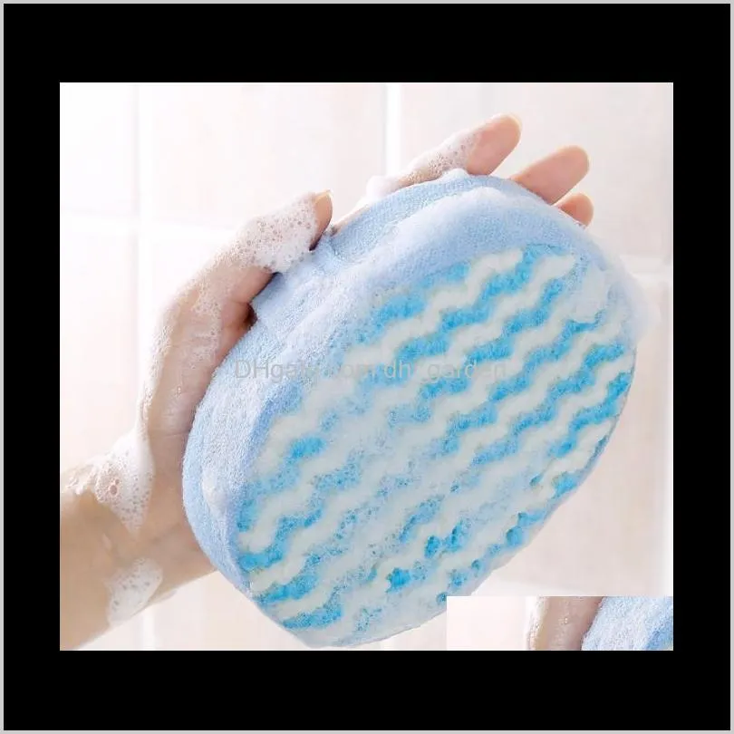 hot sale bath sponge massage multi shower exfoliating body cleaning scrubber random bathing loofah sponge 14x11x5cm sn2305