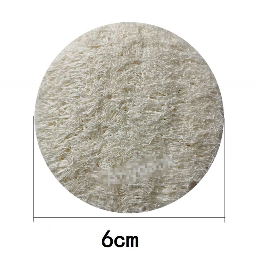 1000pcs Cuscinetti per il viso in luffa naturale 8 * 8cm Spazzole per luffa-Disc SPA Trucco Rimuovi spugne Viso esfoliante Loofahs Pad Luffa Loofa Sponge Molte dimensioni disponibili UPS DHL