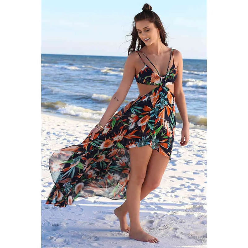 floral beach dress