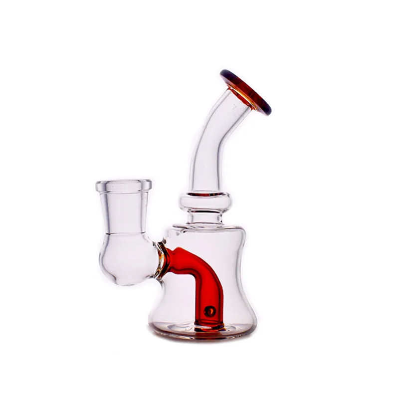 Latest arrival 3.5inch Hookahs Water Pipes Colorful Heady Mini Glass Dab Rigs Bong Small Bubbler Beaker recycle oil rig pipe