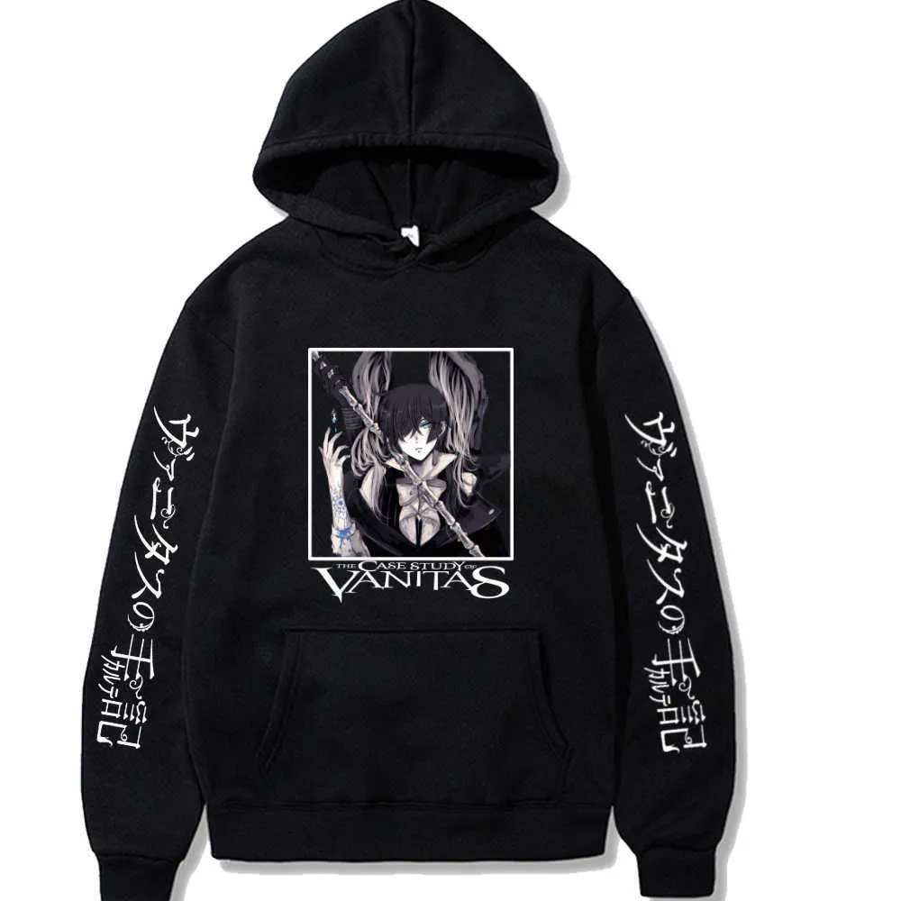 Yeni Anime Hoodie Vanitas V Yaka Kazaklar Dava Çalışması Erkek ve Kadın P0811 Tops