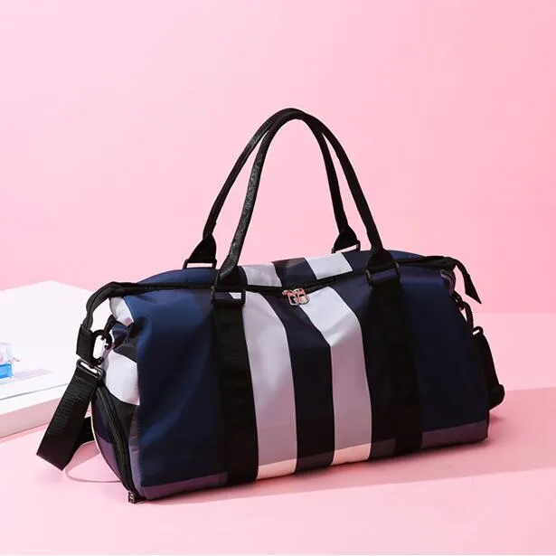 bolsas de mensageiro de couro bolsas esportivas ao ar livre para viagem e fitness bolsas Oxford resistentes ao desgaste à prova d'água bolsas femininas de separação úmida e seca bolsas xadrez de grande capacidade