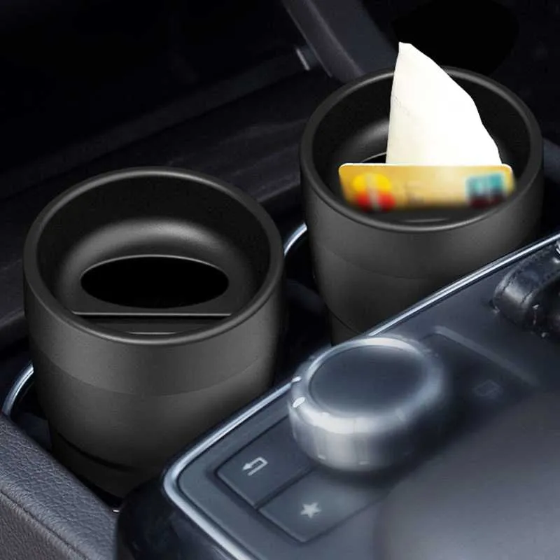 Other Interior Accessories Car Trash Organzier Bucket Storage Tissues Box Coin Collector Card Slot Garbage Can Holder Bin Bag