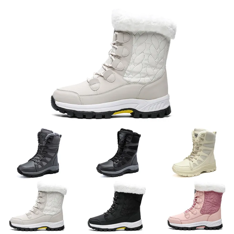 stivali invernali scarpe da uomo donna nero outdoor neve caldo peluche stivale moda traspirante uomo donna scarpe da ginnastica scarpe da ginnastica